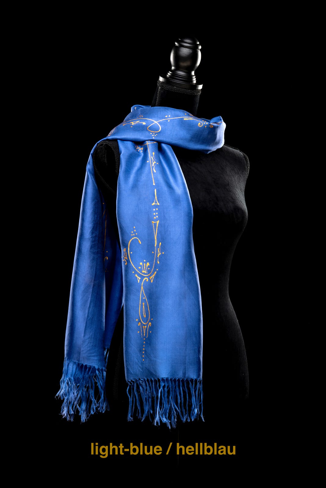 Silk shawl Inna | gold