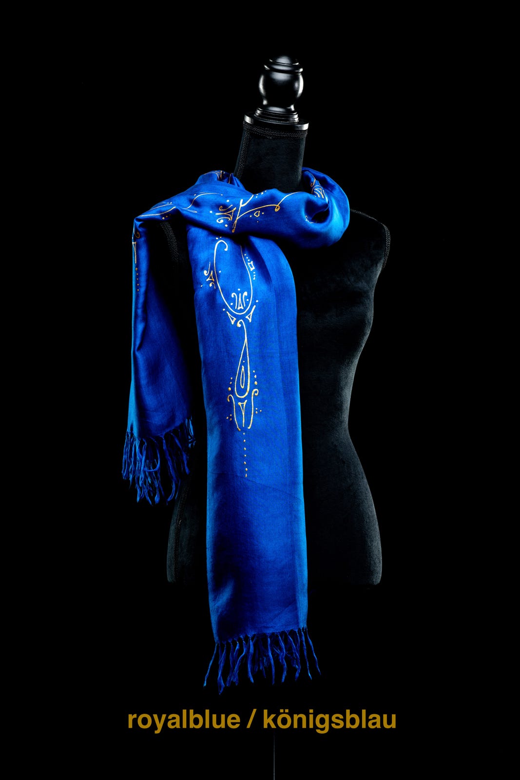 Silk shawl Inna | gold